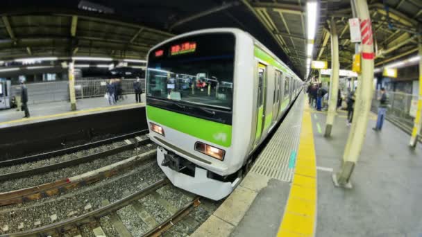 Tokyo-Bahnhof im Zeitraffer — Stockvideo