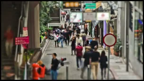 タイムズ ・ スクエアのにぎやかな都市交通時間の経過 — ストック動画