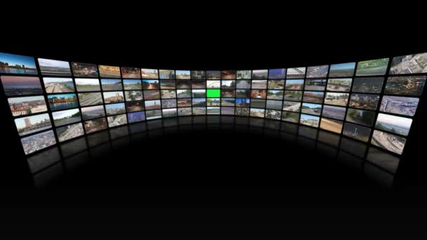 Video wall of transportation videos — Stock Video