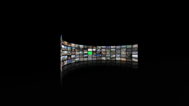 Video wall of transportation videos — Stock Video