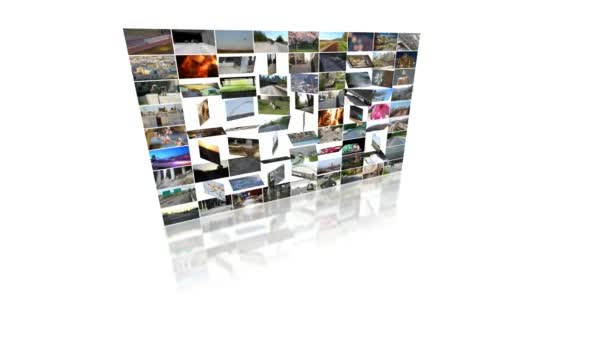 Videowall con schermi mobili — Video Stock