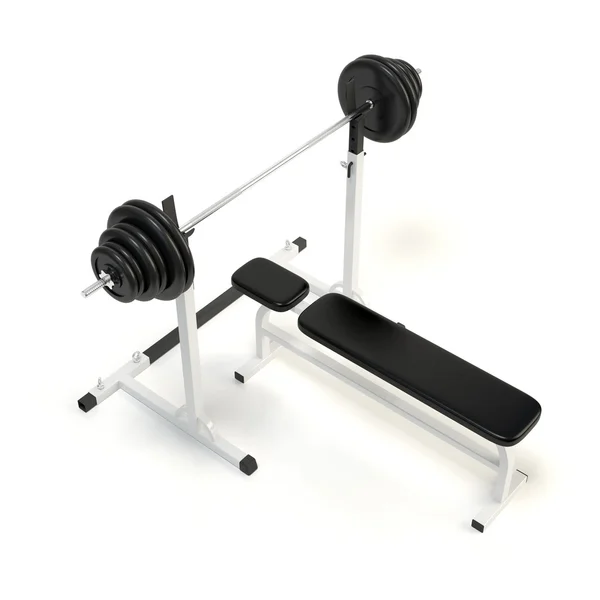 Barbell bench press — Stock Photo, Image