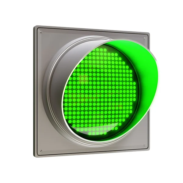 Green traffic light — Stock Photo, Image