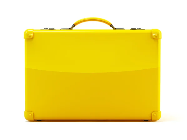 Gele koffer — Stockfoto