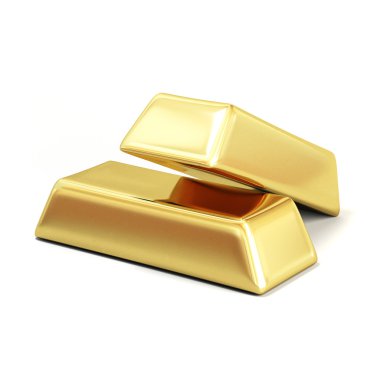 Gold bullions clipart