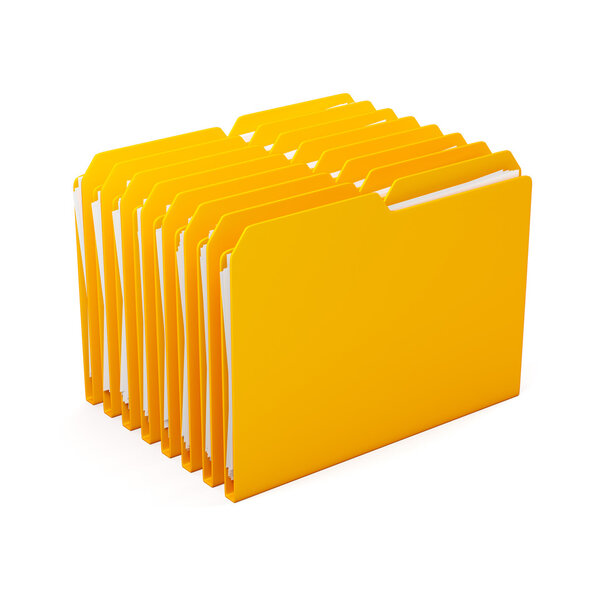 File folders with documents