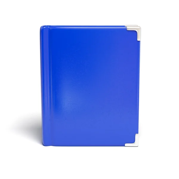 Blå läder notebook — Stockfoto