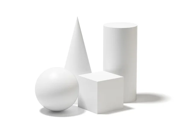 Composição de formas geométricas básicas — Fotografia de Stock