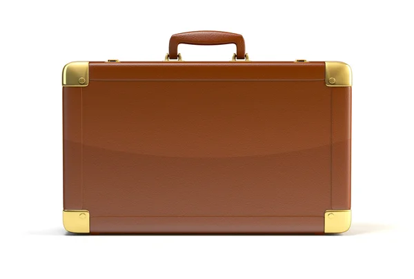 Brown suitcase — Stock Photo, Image