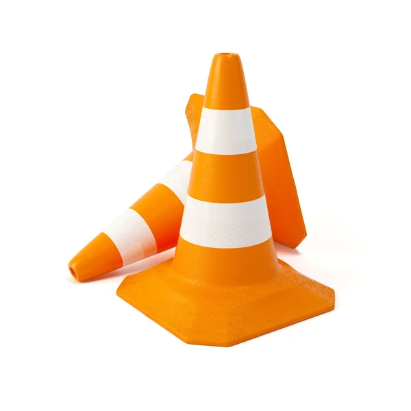 Two traffic cones — Stock Photo, Image