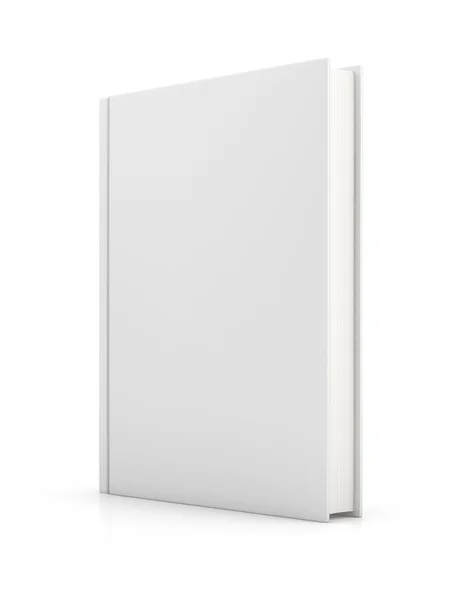 Livro branco em branco — Fotografia de Stock