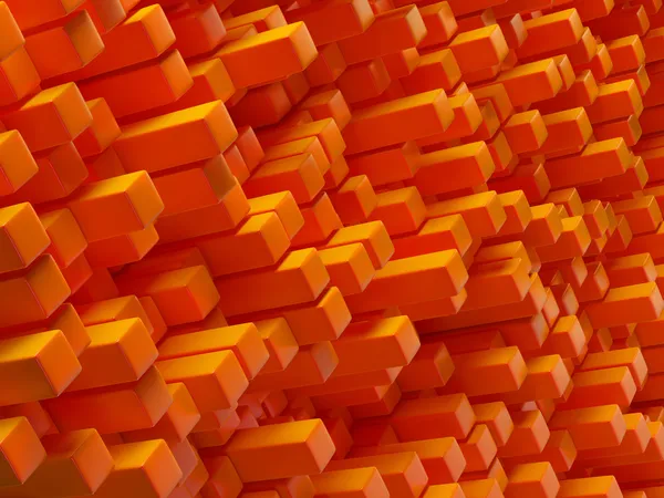 Abstrakte orangefarbene Würfel — Stockfoto