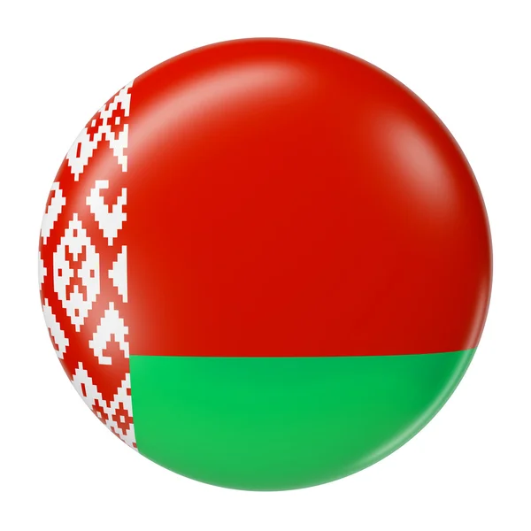 Belarus flag glossy badge — Stock Photo, Image
