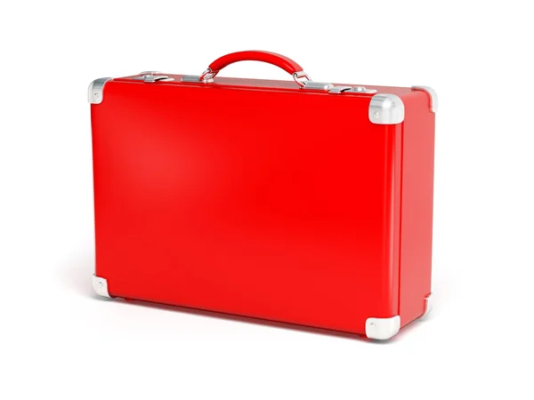 Rode koffer — Stockfoto