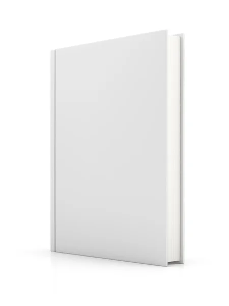 Boek met blanke pagina wit — Stockfoto