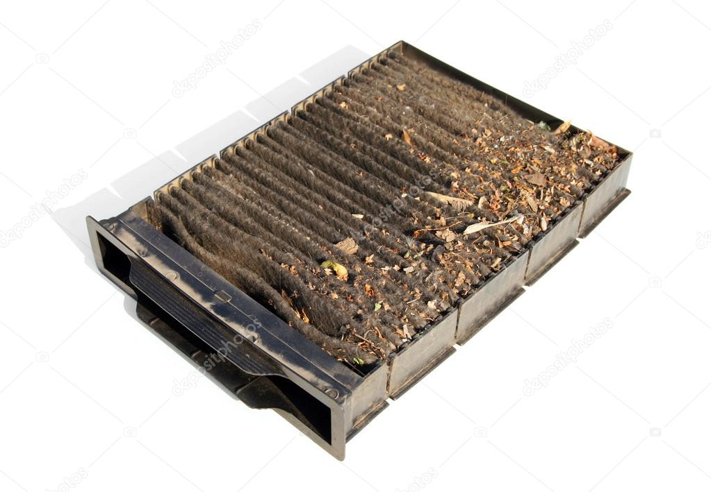 Contaminated air filter