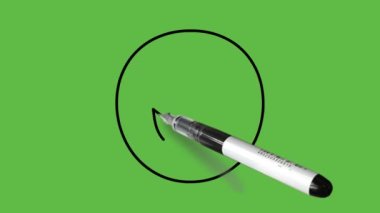 Soyut yeşil arkaplanda sarı renk kombinasyonuyla gülen bir yüz çizmek