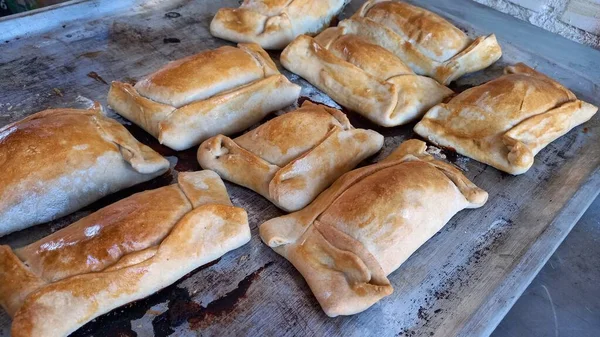 Empanadas Chilenas Preparacin Tradicional Chile — Foto de Stock