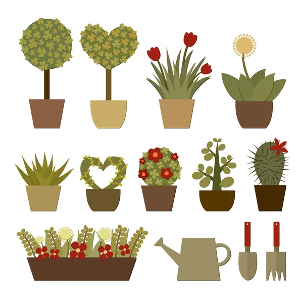 pot vektör şeker ağacı