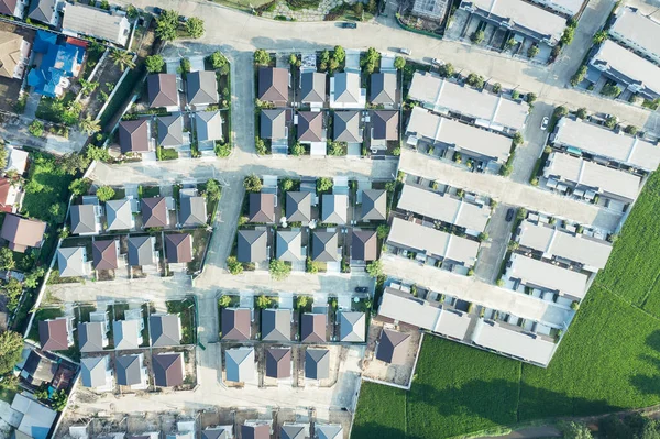 Propriedade Habitação Vista Aérea Essa Aldeia Comunidade Consistem Edifícios Residenciais — Fotografia de Stock