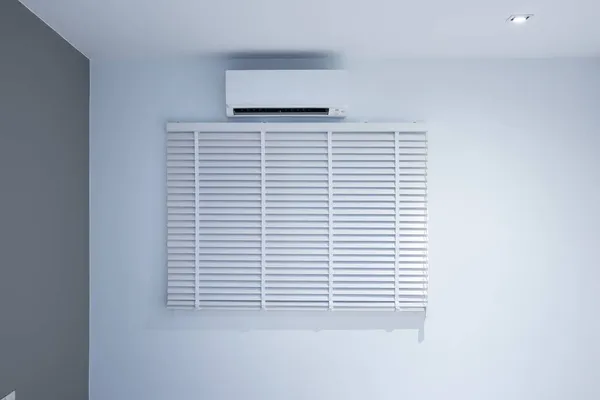 Luftkonditionering Väggfäste Eller Inomhus Enhet Delat System För Kontroll Klimat — Stockfoto
