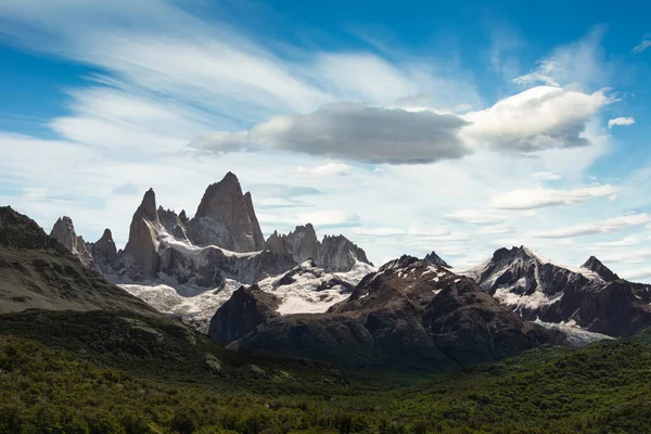 Vista Del Monte Fitz Roy Parque Nacional Los Glaciares Argentina — Foto de Stock