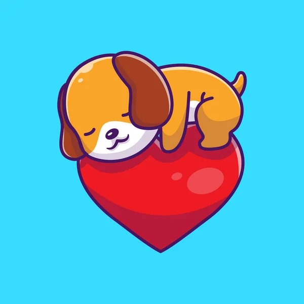 Cute Dog Wink Eye Cartoon Vector Icon Illustration Animal Nature — Vector de stock