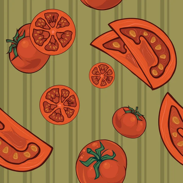 Pomidory bez szwu 2 — Wektor stockowy