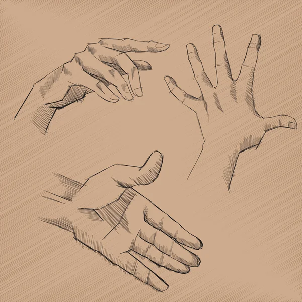 vektör çizimi eller