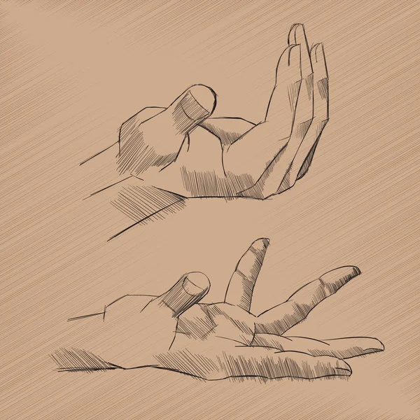 Διάνυσμα σκίτσο χέρια — Διανυσματικό Αρχείο