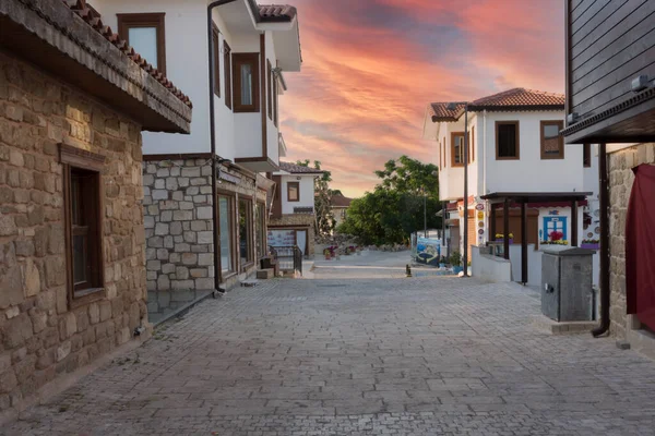 Side Antalya Turquia 2021 Ruas Centro Cidade Bazar Área Portuária — Fotografia de Stock