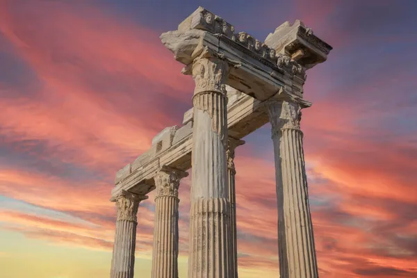 Temple Apollo Roman Temple Built 150 Mediterranean Sea Coast Side — Stock Photo, Image