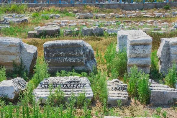 Perge Antik Şehir Roma Kapısı Pamphylian Şehirlerinden Birinin Ile Yüzyıllarda — Stok fotoğraf