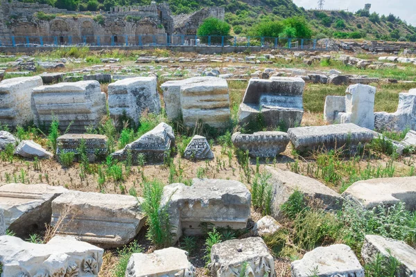 Perge Ancient City Puerta Romana Una Las Ciudades Pánfilas Cree —  Fotos de Stock