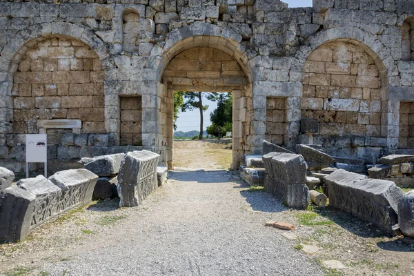 Perge Ancient City Roman Gate One Pamphylian Cities Believed Have — Stockfoto