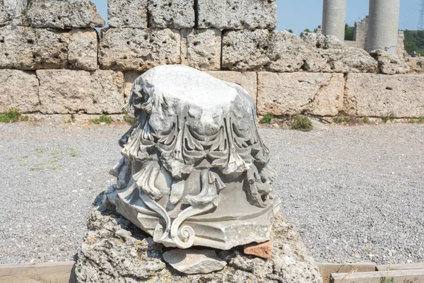 Perge Ókori Város Római Kapu Egyik Pamphylia Város Úgy Hitték — Stock Fotó