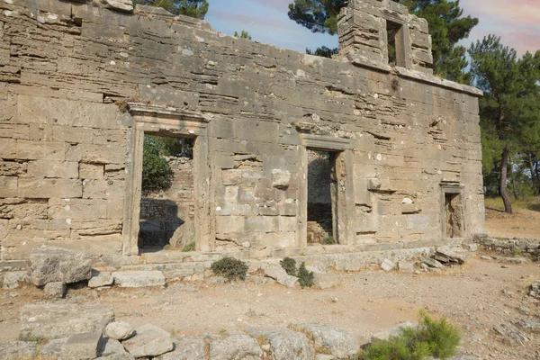 Ruins Seleukeia Pamphylia Lyrbe Ancient Greek City Mediterranean Coast Pamphylia — Stockfoto