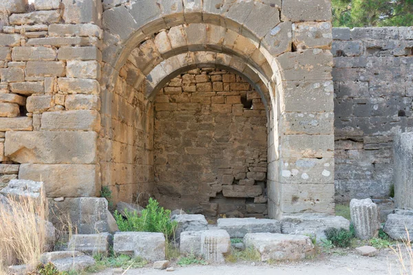 Akdeniz Kıyısındaki Pamphylia Pamphylia Lyrbe Antik Yunan Kenti Yana Antalya — Stok fotoğraf