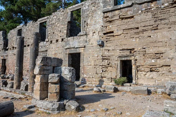 Ruins Seleukeia Pamphylia Lyrbe Ancient Greek City Mediterranean Coast Pamphylia — Stock Photo, Image