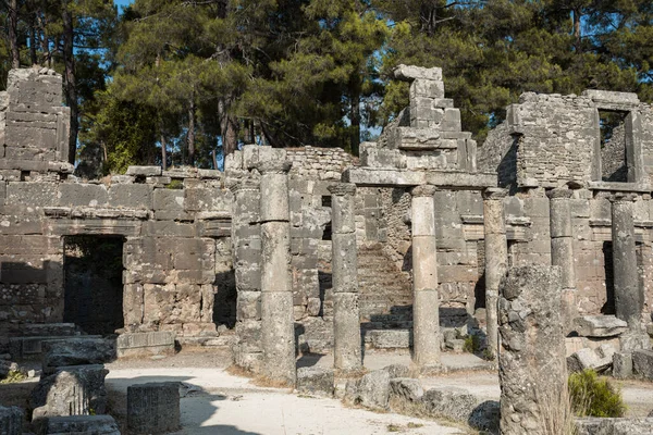 Ruins Seleukeia Pamphylia Lyrbe Ancient Greek City Mediterranean Coast Pamphylia — Stock Photo, Image