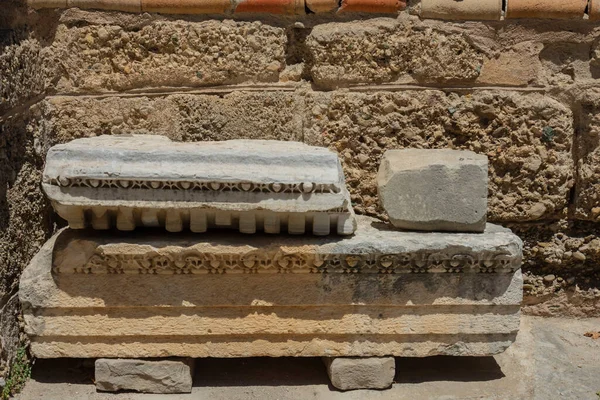 Antalya Turkey July 2021 Sculptures Ancient Ruins Side Archeology Museum — 스톡 사진