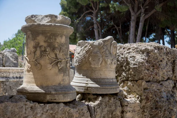 Antalya Turquie Juillet 2021 Sculptures Ruines Anciennes Musée Archéologie Latérale — Photo