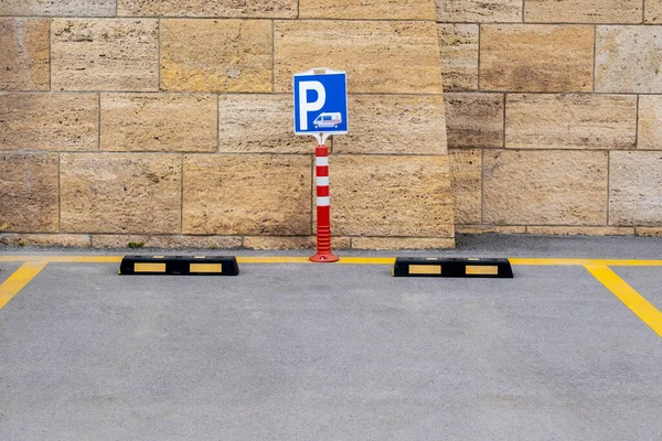 ataturk\'s tumb Ankara. parking space reserved for the Ambulanced.