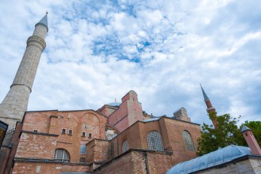 Ayasofya Camii 'ne farklı açılardan bakmak. İstanbul.