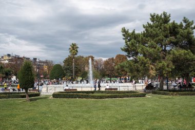  İstanbul, Türkiye - 27 - 09-2022: Sultanahmet Meydanı, İstanbul, Türkiye