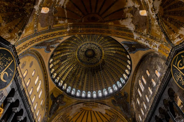 Vista Interior Mesquita Hagia Sophia Construído 537 Como Uma Igreja — Fotografia de Stock