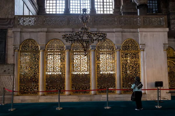 Hagia Sophia Mosque Interior Istanbul — Stock Photo, Image