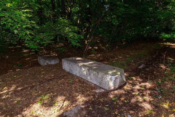 Território Bunker Militar Secreto Abandonado Local Assustador Fundo Pós Apocalíptico — Fotografia de Stock