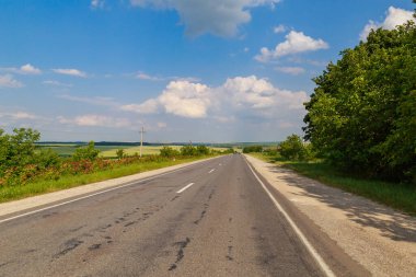 Şehirlerarası yol. Metin veya yazıtlar için kopyalama alanı olan arkaplan.