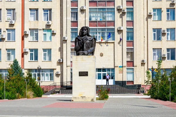Monument Dmitri Konstantinovitch Cantemir Éditorial Illustratif Arrière Plan Avec Espace — Photo